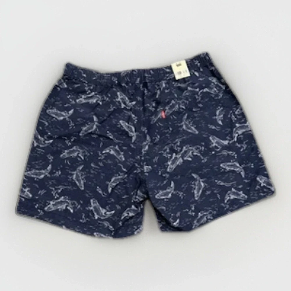 Levi's XX Chino Easy Shorts Mens Large Navy Blue Fish Print 6